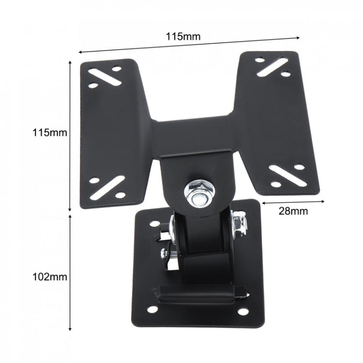 Soporte de montaje en pared para Monitor de PC y TV giratorio Universal para televisor de pantalla plana LCD LED de 14 ~ 24 pulgadas con 180 grados alrededor del pivote