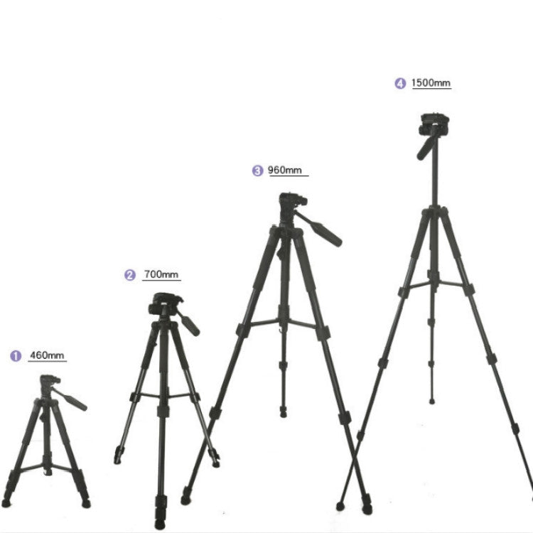 ET-668 Trípode para fotografía y cámara de teléfono móvil Soporte en vivo