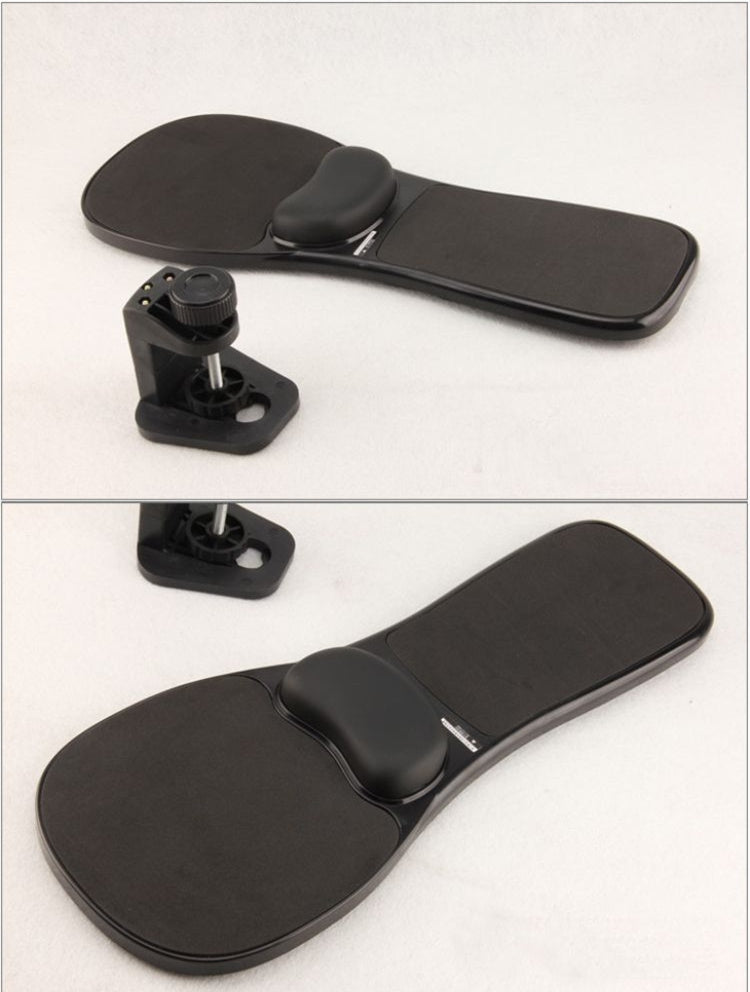 Bandeja giratoria para ratón de escritorio y portátil, almohadilla para codo, placa de reposamuñecas, soporte para instalar en escritorio y silla