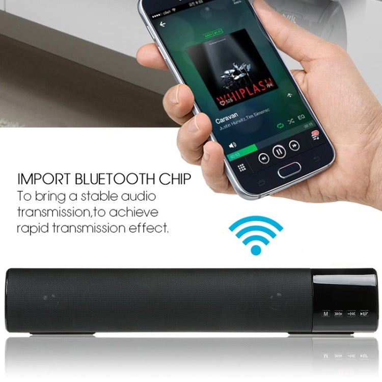 TOPROAD alta potencia 10W HIFI altavoz inalámbrico portátil con Bluetooth barra de sonido estéreo TF FM USB Subwoofer columna para ordenador TV teléfono