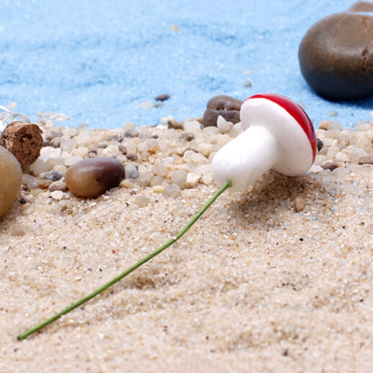 20 piezas de mini setas artificiales de espuma, decoraciones de jardín en miniatura, 20 PCS Foam Mushroom