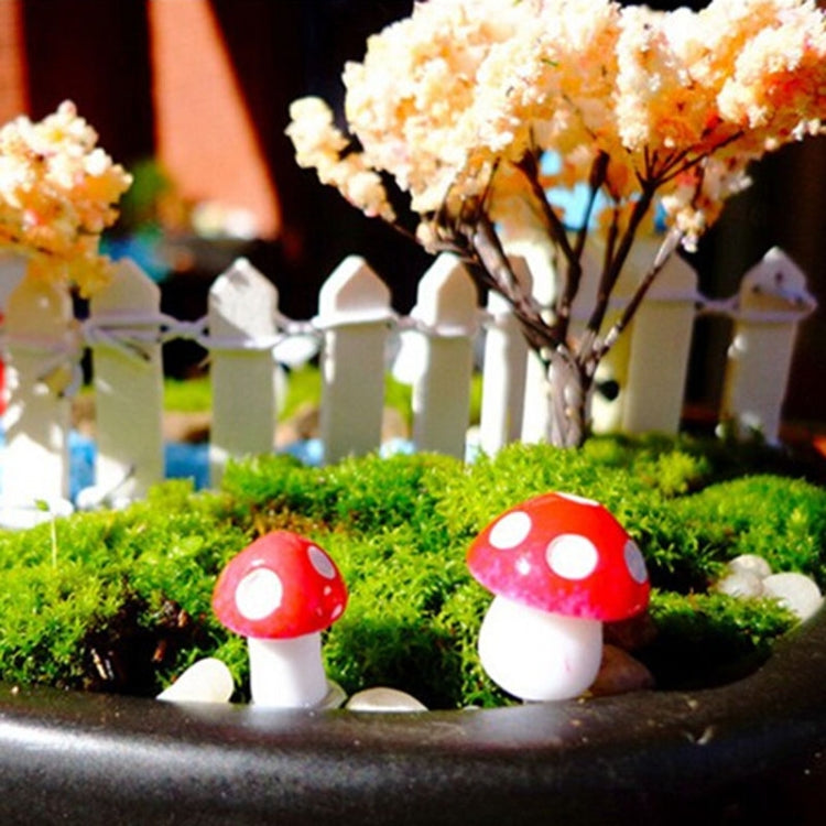 20 piezas de mini setas artificiales de espuma, decoraciones de jardín en miniatura, 20 PCS Foam Mushroom