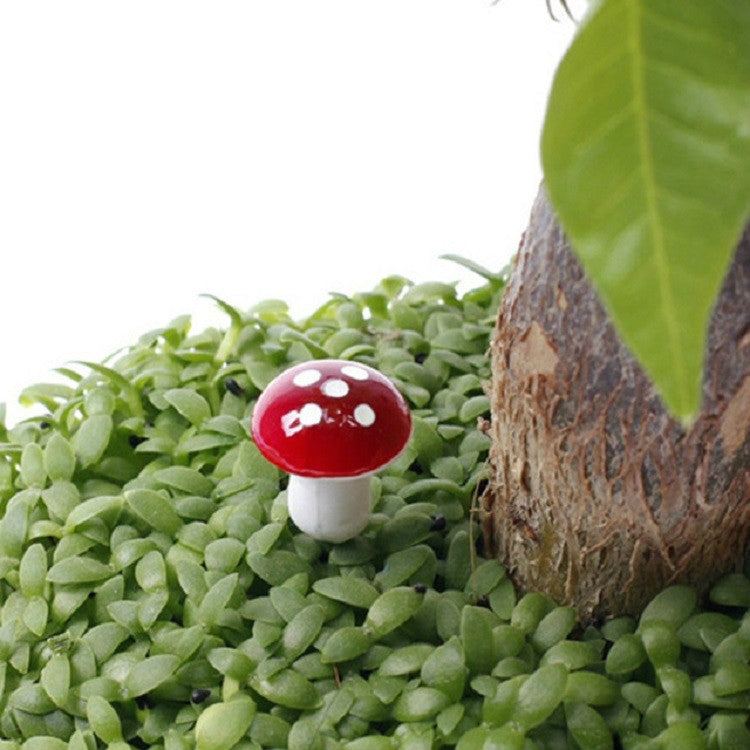 20 piezas de mini setas artificiales de espuma, decoraciones de jardín en miniatura, 20 PCS Foam Mushroom