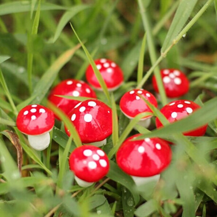 20 piezas de mini setas artificiales de espuma, decoraciones de jardín en miniatura, 20 PCS Foam Mushroom