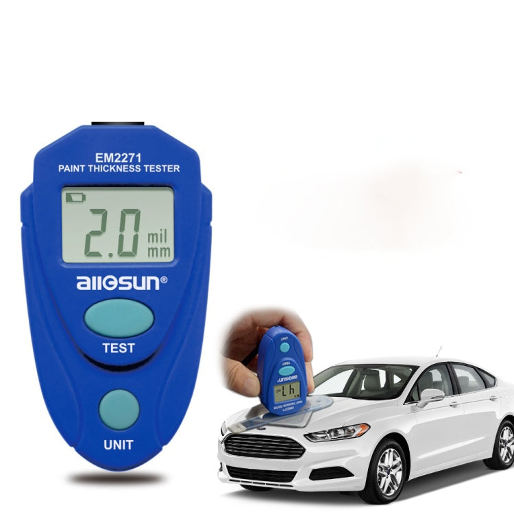 Probador de medidor de espesor de recubrimiento de pintura de coche con pantalla Digital Mini EM2271, EM2271