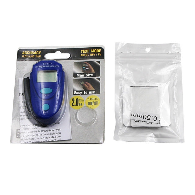 Probador de medidor de espesor de recubrimiento de pintura de coche con pantalla Digital Mini EM2271, EM2271