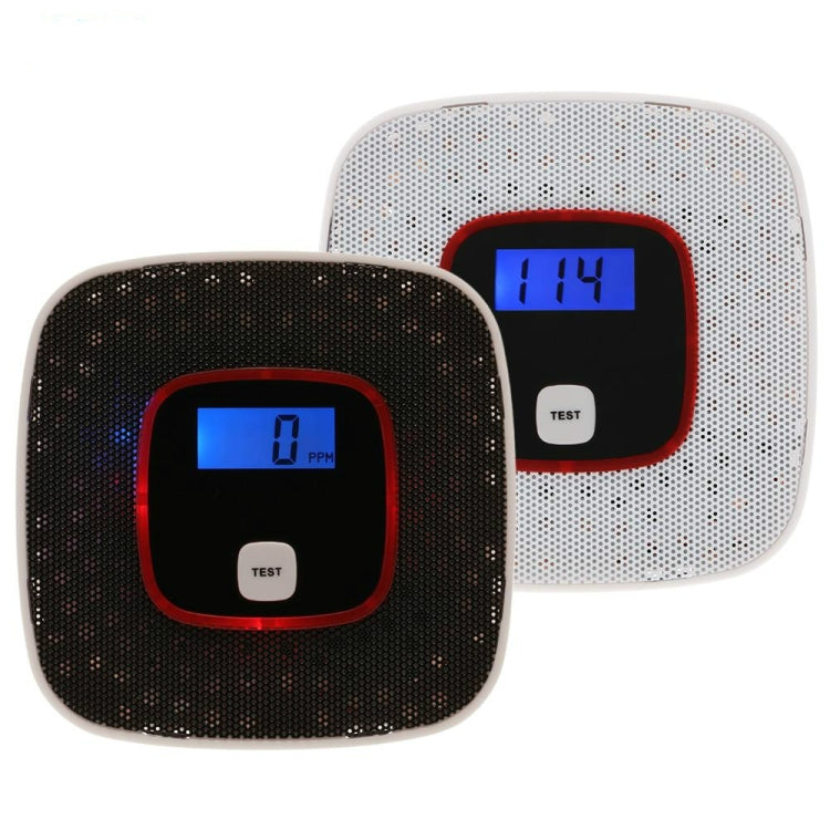 Detector de monóxido de carbono, Sensor de alarma de Gas, probador de Gas envenenado, Detector de advertencia de voz humana con pantalla LCD