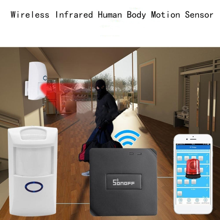 Detector infrarrojo inalámbrico CT60 PIR2, Sensor de movimiento del cuerpo humano montado en la pared para alarma de seguridad para el hogar, control remoto inteligente