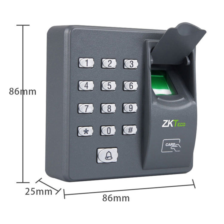 ZKTeco X6 Huella digital Tiempo de asistencia Contraseña todo en uno Control de acceso por deslizamiento Máquina de tiempo de asistencia Sistema inteligente de control de acceso a la oficina