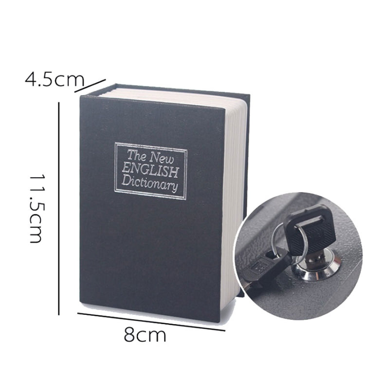 Mini diccionario caja de seguridad libro cerradura de seguridad secreta dinero en efectivo almacenamiento de monedas joyería casillero de llaves