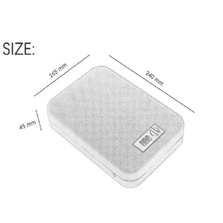Mini caja de seguridad portátil con contraseña para coche