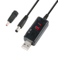 Cable USB Boost de 5V, convertidor de voltaje ajustable de 9V, 12V, transformador de voltios elevador de 1A, regulador de potencia CC con interruptor, 5V Step Up to 9V 12V