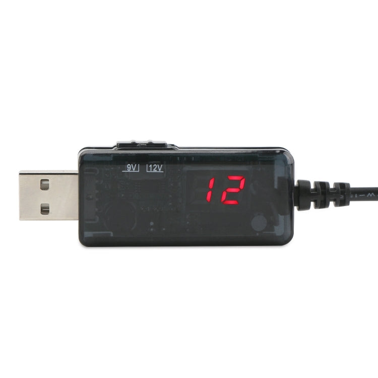 Cable USB Boost de 5V, convertidor de voltaje ajustable de 9V, 12V, transformador de voltios elevador de 1A, regulador de potencia CC con interruptor, 5V Step Up to 9V 12V