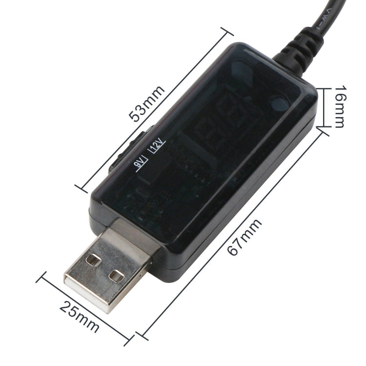 Cable USB Boost de 5V, convertidor de voltaje ajustable de 9V, 12V, transformador de voltios elevador de 1A, regulador de potencia CC con interruptor, 5V Step Up to 9V 12V