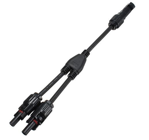 1 par de conectores adaptadores MC4 de rama Y M/M/F y F/F/M para Cable de paneles solares