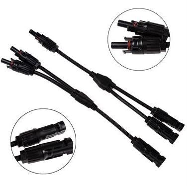 1 par de conectores adaptadores MC4 de rama Y M/M/F y F/F/M para Cable de paneles solares