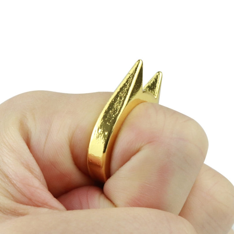 Anillo de seguridad para hombres y mujeres, herramienta de supervivencia, autodefensa, anillo de defensa para dedos de acero inoxidable