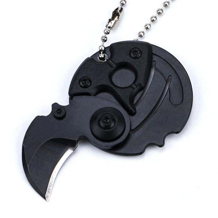 Minicuchillo de hoja plegable portátil, pequeño cuchillo de supervivencia militar para exteriores, llavero multiherramienta de autodefensa