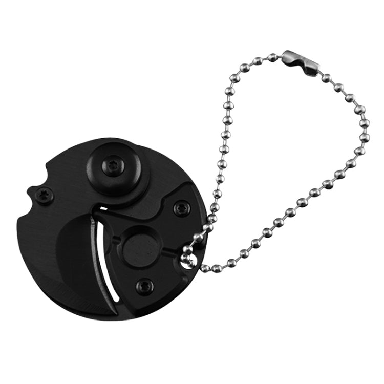 Minicuchillo de hoja plegable portátil, pequeño cuchillo de supervivencia militar para exteriores, llavero multiherramienta de autodefensa