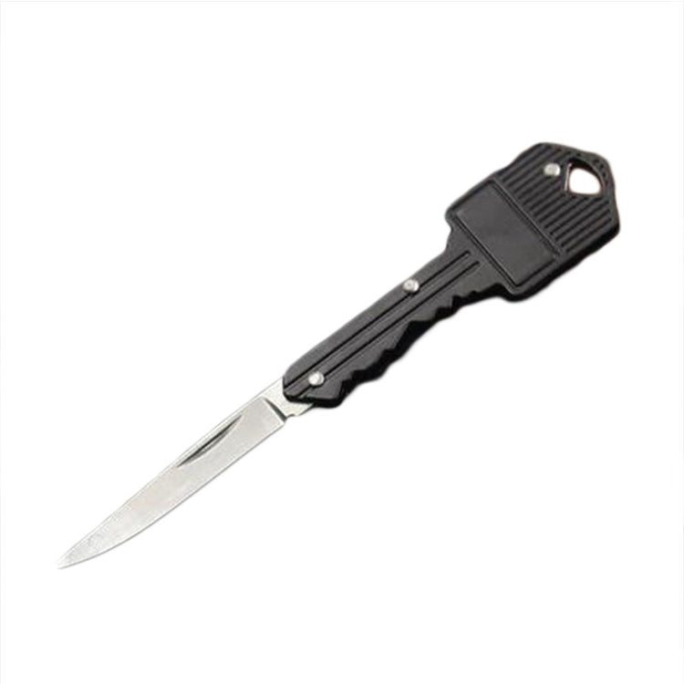 Llavero, cuchillo plegable portátil, pelador, Mini cuchillo de defensa personal en forma de llave para acampar