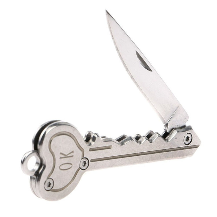 Mini llave cuchillo táctico campamento al aire libre llavero plegable autodefensa seguridad Multi herramienta