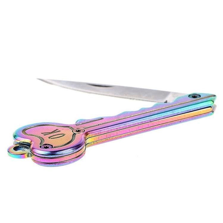 Mini llave cuchillo táctico campamento al aire libre llavero plegable autodefensa seguridad Multi herramienta