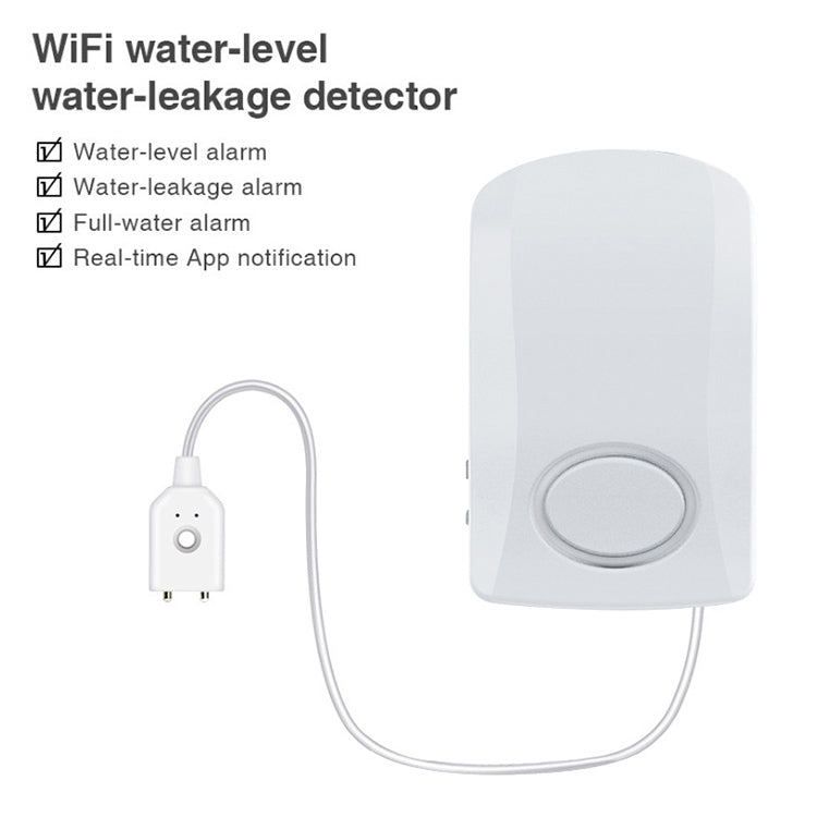 Detector de alarma de fugas de agua de 130dB, detección de Sensor, alerta de inundación, sistema de alarma de seguridad para el hogar, Flood Alert
