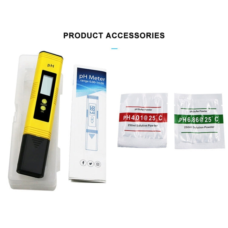 Pluma para prueba de PH portátil de alta precisión, medidor de acidez y PH, instrumento de detección de calidad del agua