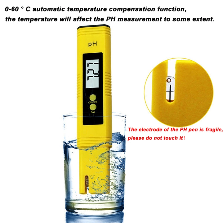 Pluma para prueba de PH portátil de alta precisión, medidor de acidez y PH, instrumento de detección de calidad del agua