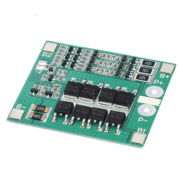 Tablero de protección contra sobrecarga de sobrecorriente 25A 11.1V-12.6V con ecualización para batería de litio 18650, 3 S 12V 25A