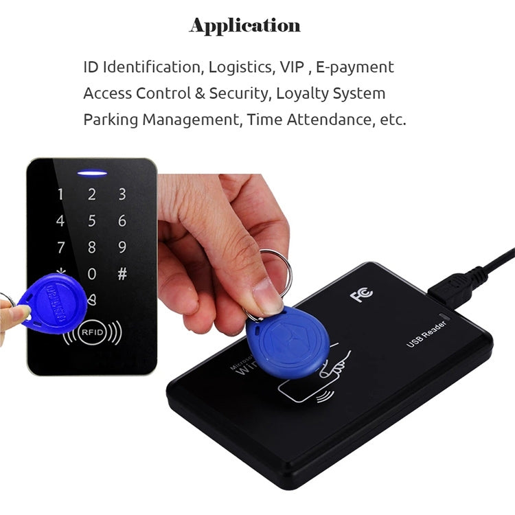 10 PCS 125KHz TK/EM4100 Llavero con chip de tarjeta de identificación de proximidad