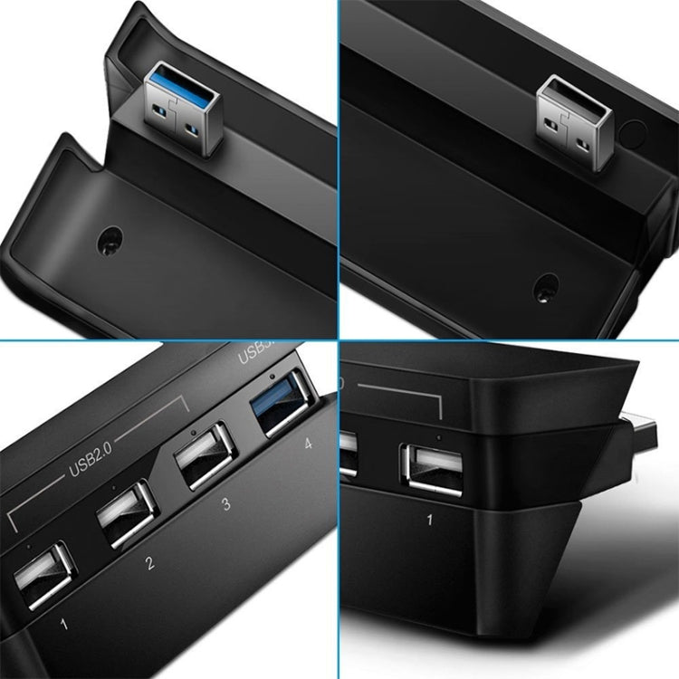 2 PCS PS4 Slim Extend Accesorios de adaptador USB para Play Station 4 Slim Console USB HUB 3.0 de alta velocidad, for PS4 Slim