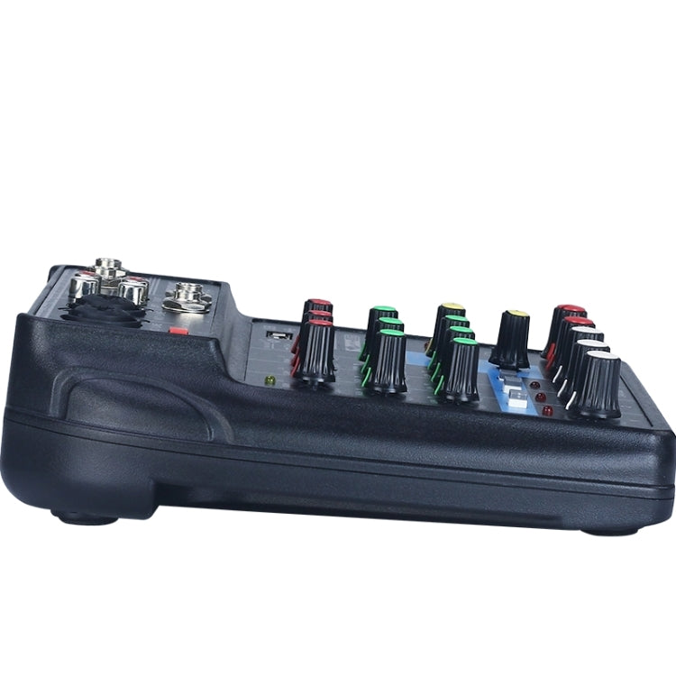 TU04 BT Consola mezcladora de sonido Grabar 48V Phantom Power Monitor AUX Paths Plus Efectos Mezclador de audio de 4 canales con USB