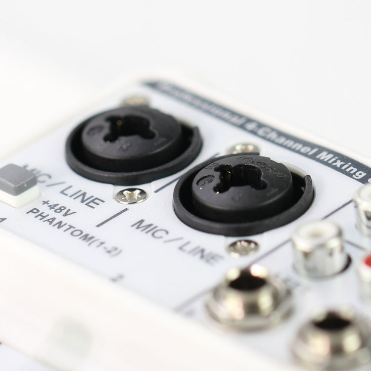TU04 BT Consola mezcladora de sonido Grabar 48V Phantom Power Monitor AUX Paths Plus Efectos Mezclador de audio de 4 canales con USB
