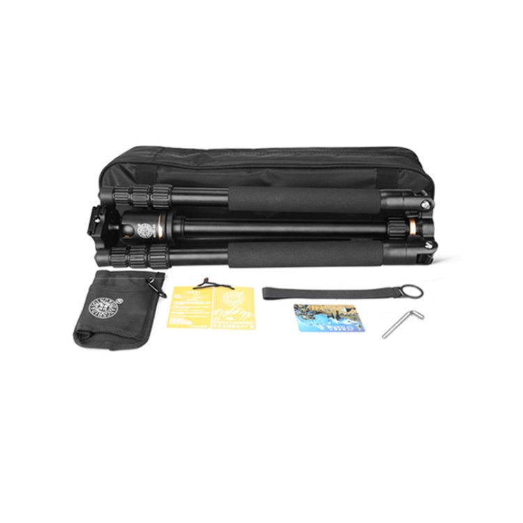 Soporte monopié para trípode de aleación de aluminio con patas plegables portátiles de 4 secciones Q222 con cabezales de bola