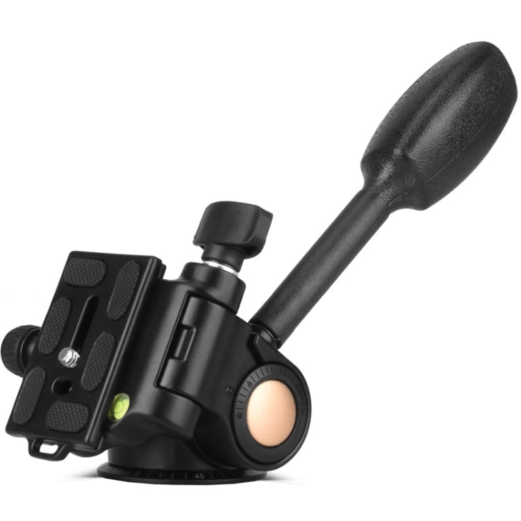 Cabezales de trípode metálicos de nivelación de escala panorámica de 360 grados con amortiguación tridimensional Q08, Q08