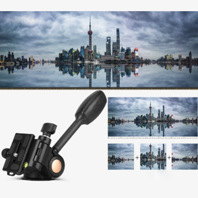 Cabezales de trípode metálicos de nivelación de escala panorámica de 360 grados con amortiguación tridimensional Q08, Q08