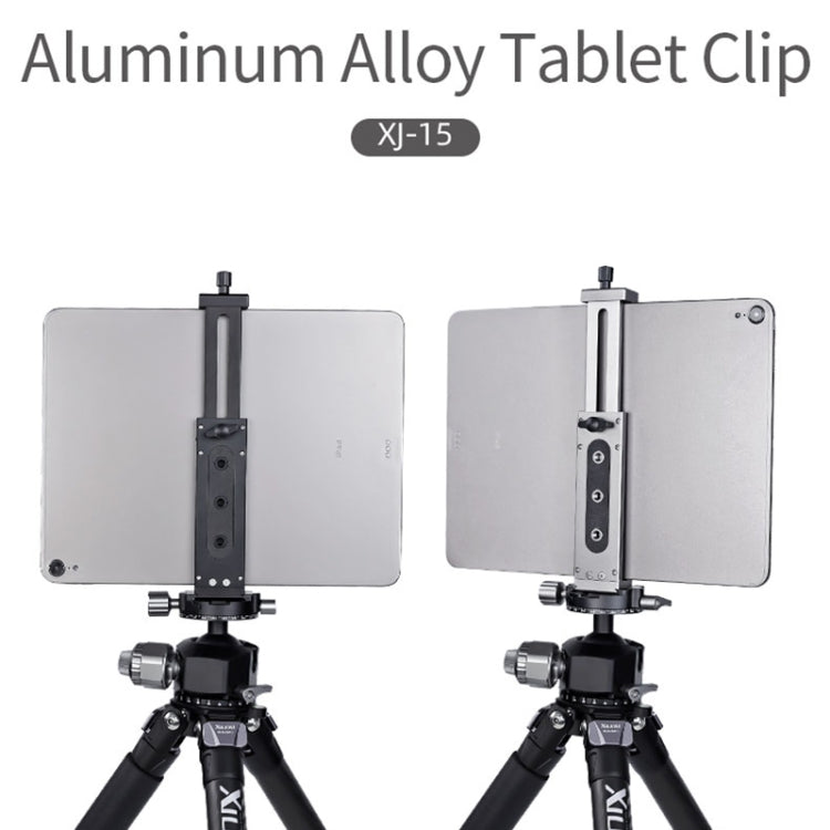 Xiletu-abrazadera para teléfono y tableta Xj15, transmisión en vivo, escritorio, trípode totalmente de Metal, con orificios para tornillos de 1/4 pulgadas y Base de zapata fría, Xj15