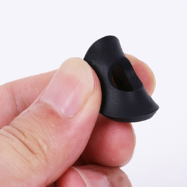 10 PCS Sin versión de palabra Correa de guitarra de silicona Hebilla Perno trasero