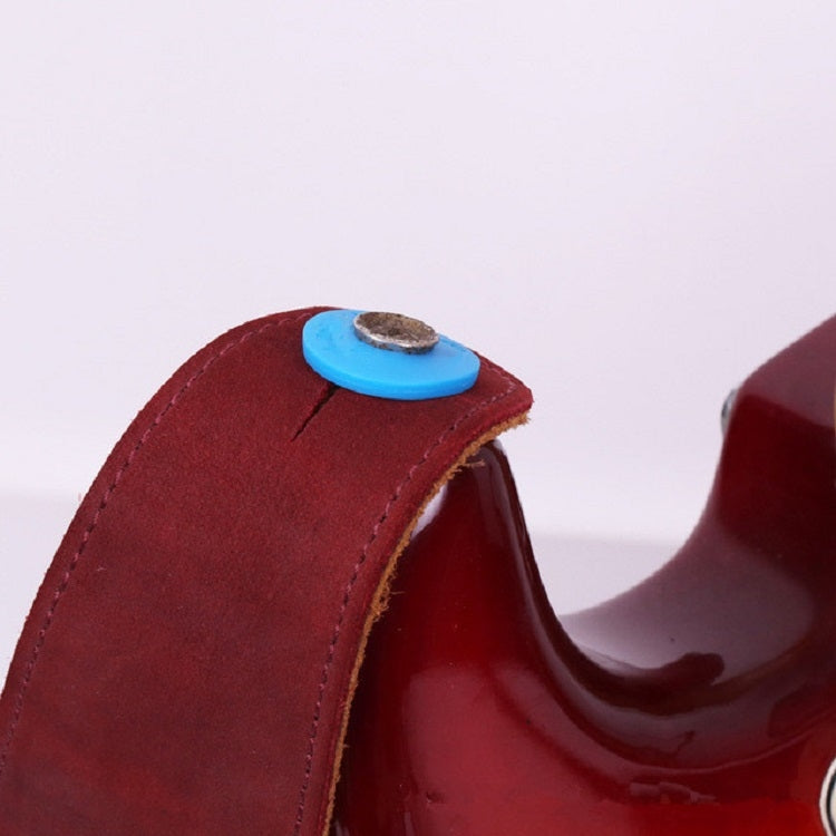 10 PCS Sin versión de palabra Correa de guitarra de silicona Hebilla Perno trasero
