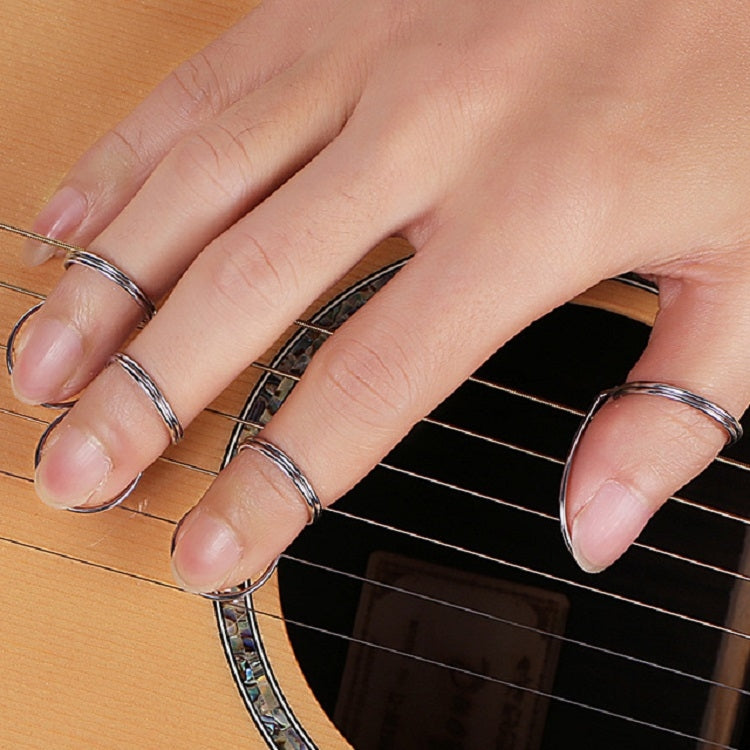 Púa de anillo de resorte de metal para guitarra, Metal Spring Ring Pick