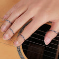 Púa de anillo de resorte de metal para guitarra, Metal Spring Ring Pick