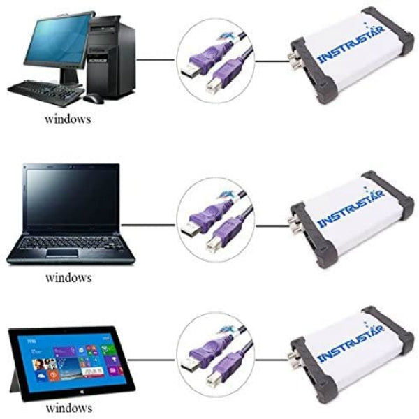 ISDS205A multifuncional 20M ancho de banda 48MGS/s USB osciloscopio Digital Virtual PC analizador de espectro y registrador de datos