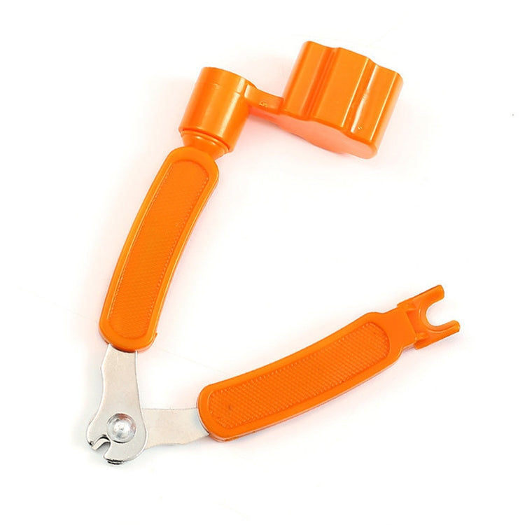 Juego de Herramientas para cambiar cuerdas de guitarra, recortador de cuerdas, bobinado de cuerdas, abrazadera tres en uno, accesorios para guitarra