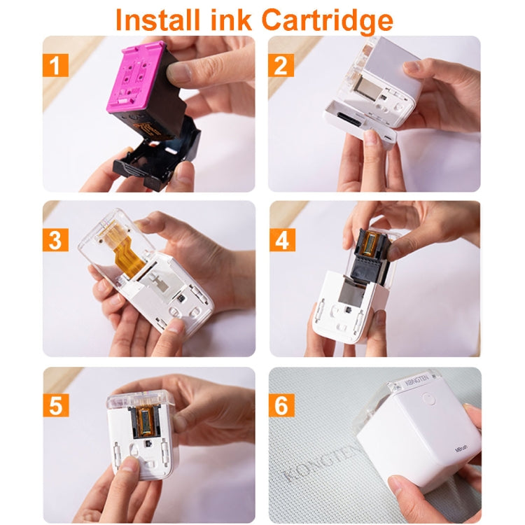 Impresora de mano Mbrush, impresora de inyección de tinta portátil a todo color con contenido personalizado, con cartuchos de tinta, Mbrush