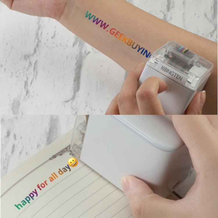 Impresora de mano Mbrush, impresora de inyección de tinta portátil a todo color con contenido personalizado, con cartuchos de tinta, Mbrush