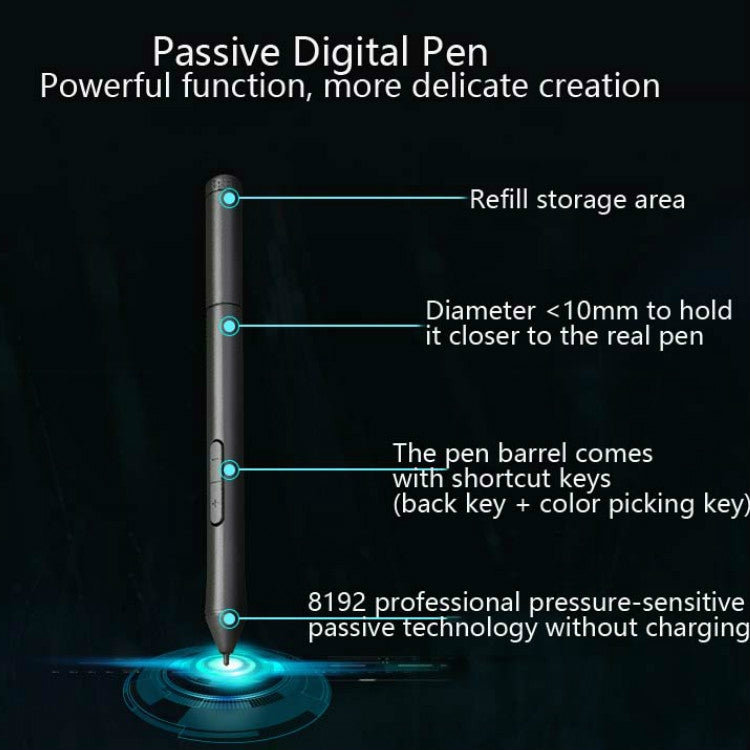 Tableta Digital Tianmin G50 Magic Circle, tablero pintado a mano, tablero de dibujo, tablero de escritura de lecciones en línea