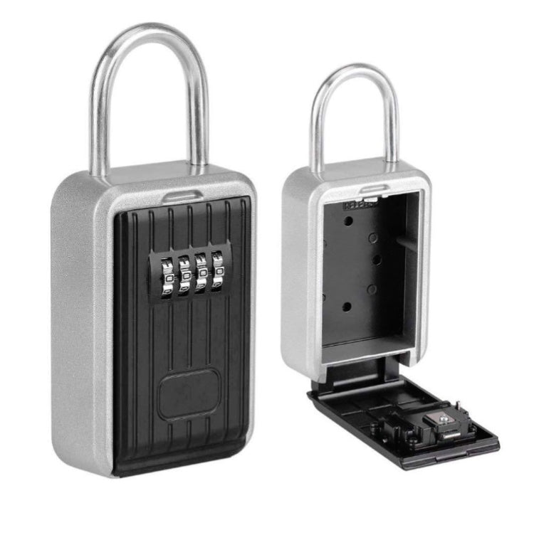 Caja de claves con contraseña Caja de metal montada en la pared Caja de contraseñas Caja de almacenamiento antirrobo para llaves al aire libre, Regular, Waterproof Cover