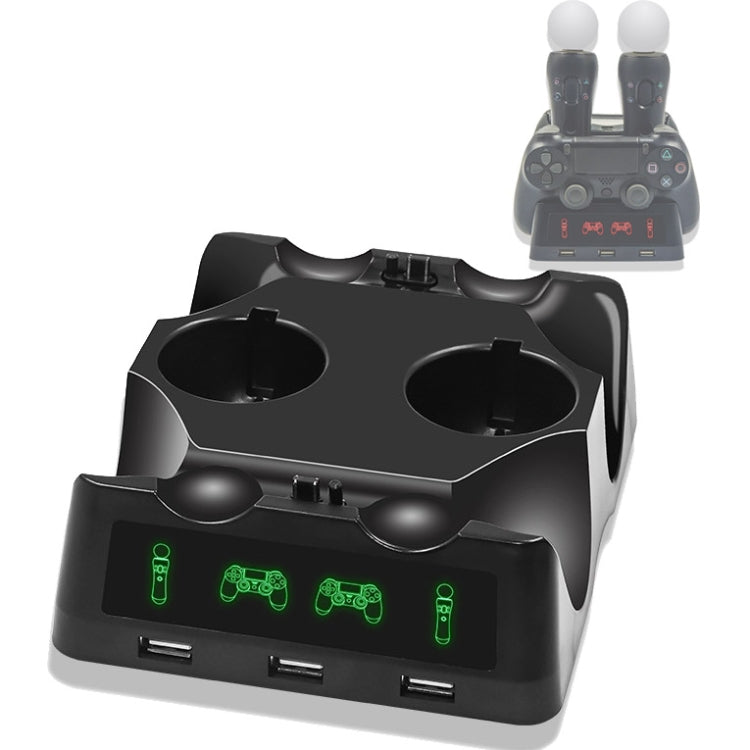 Cargador para mando iPlay, Base de carga multifuncional para PS4 VR/PS VR/PS Move, For PS4 VR/PS VR/PS Move