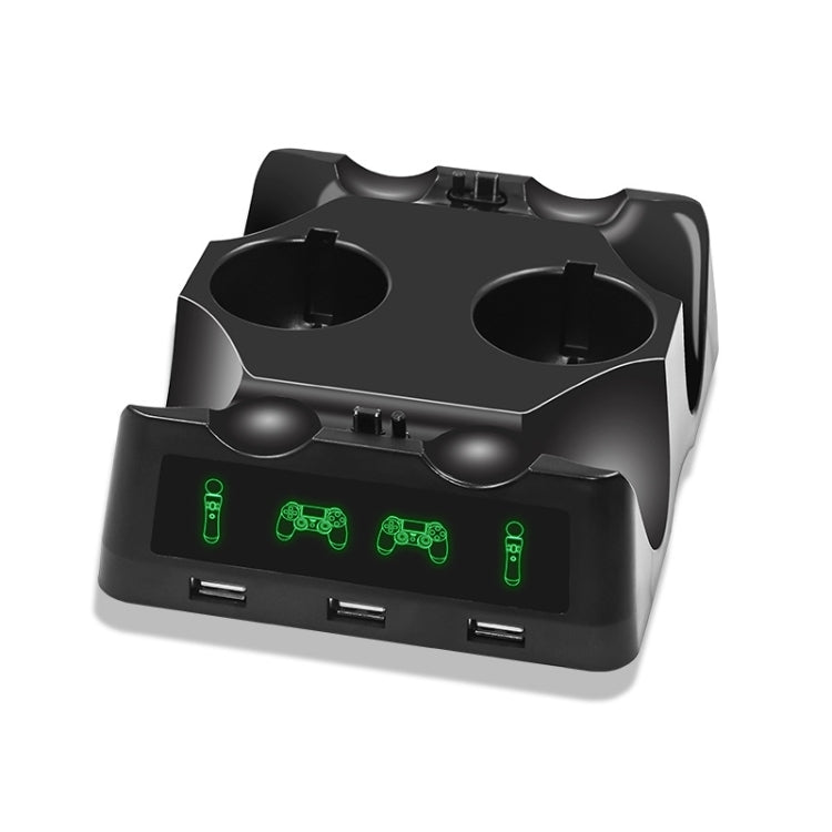 Cargador para mando iPlay, Base de carga multifuncional para PS4 VR/PS VR/PS Move, For PS4 VR/PS VR/PS Move